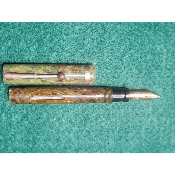 Sheafer senior flat top fountain pen in  Jade - Picture 6 of 10